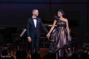 Pianist Jason Moran and mezzo-soprano Alicia Hall Moran perform the West Coast premiere of Two Wings: The Music of Black America in Migration on Thursday, February 17, 2022 as part of Cal Performances' Illuminations: “Place and Displacement” series. (credit: Fadi Kheir)