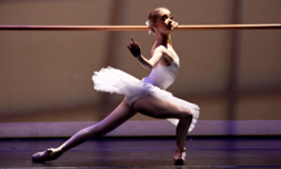 A ballerina on stage.