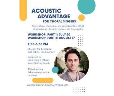 Acoustic Advantage workshop for choral singers