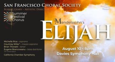 Summer Festival Chorus: Mendelssohn Elijah header 