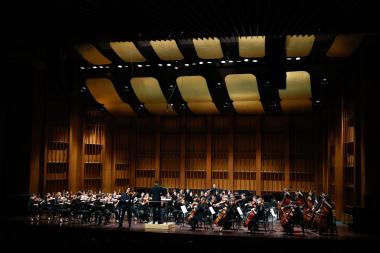 Colburn Orchestra on stage at the Ambassador Auditorium