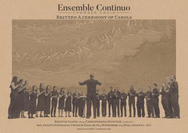 Image of a choir. Text at the top says "Ensemble Continuo Chamber Choir".