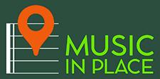 Logo for Music in Place, a nonprofit organization. Learn more at www.musicinplace.org