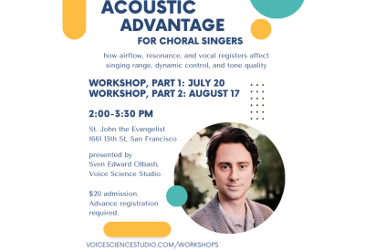 Acoustic Advantage workshop for choral singers