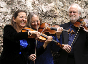 Kati Kyme, Lisa Weiss, and Anthony Martin (self-effacing cellist William Skeen is out of view) Photo by Katja Zuske / Katzprints Photography