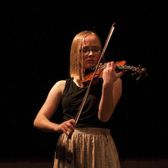 Jo Griffin performs at Crowden's eighth grade solo night Photo by Geoffrey Biddle