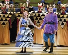 Heidi Stober (Pamina) and Alek Shrader (Tamino)