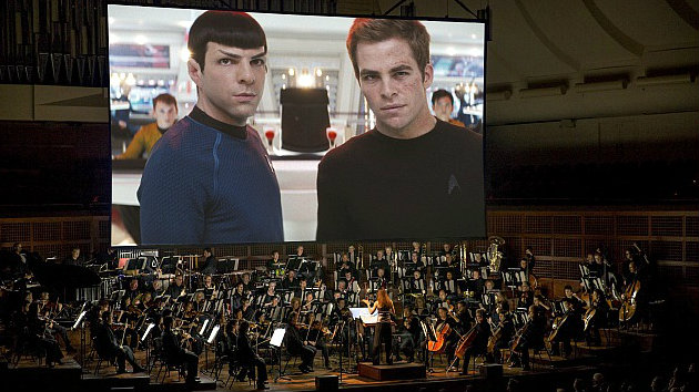 Chris Pine and Zachary Quinto, film successors to Leonard Nimoy and William Shatner as Spock and Kirk, at the Symphony.